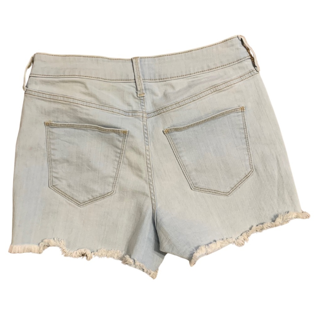 Universal Thread size 6/28 light blue denim shorts with copper button down fly - Picture 5 of 7